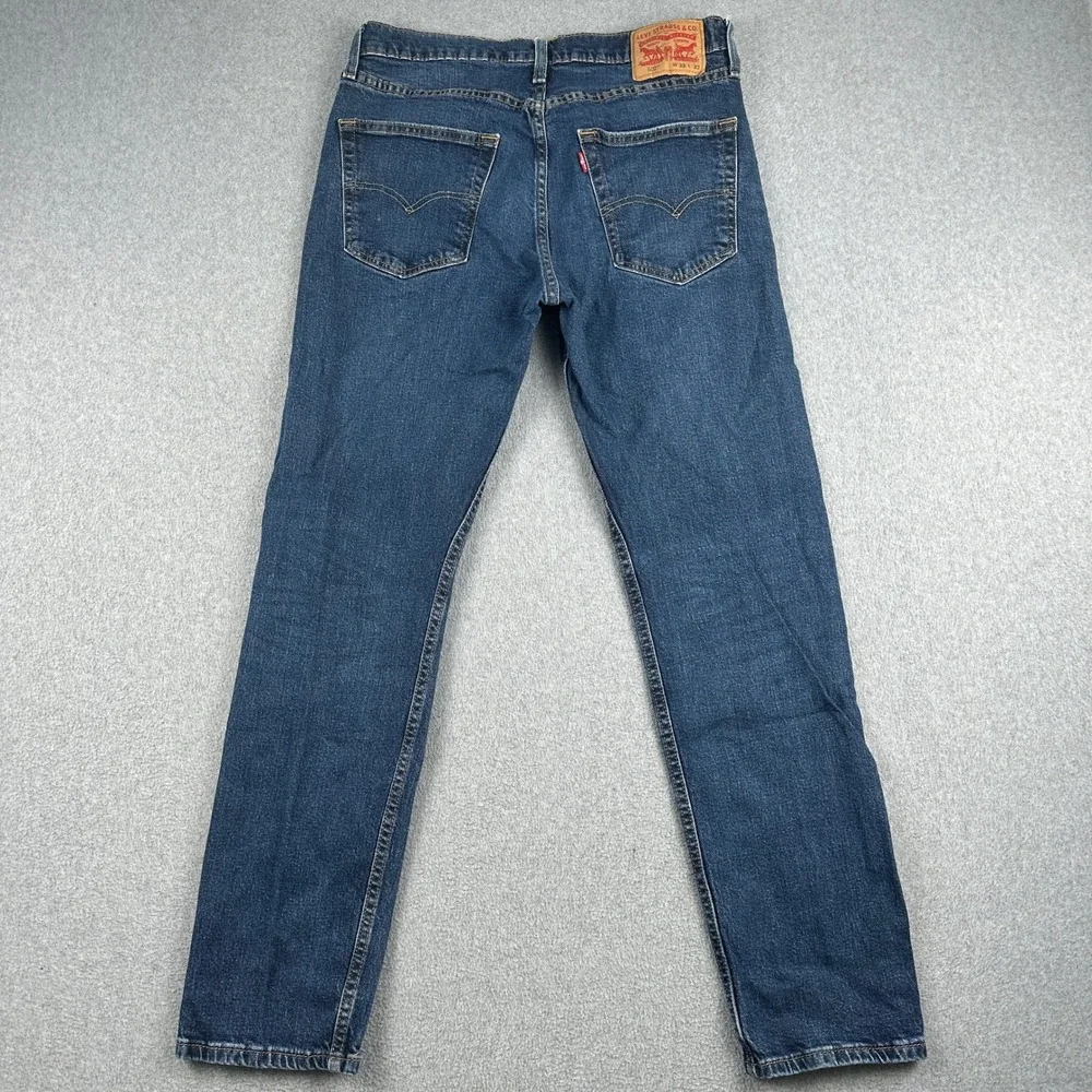 Levi's Jeans Mens 33 502 Regular Taper Blue Stretch Denim Pants